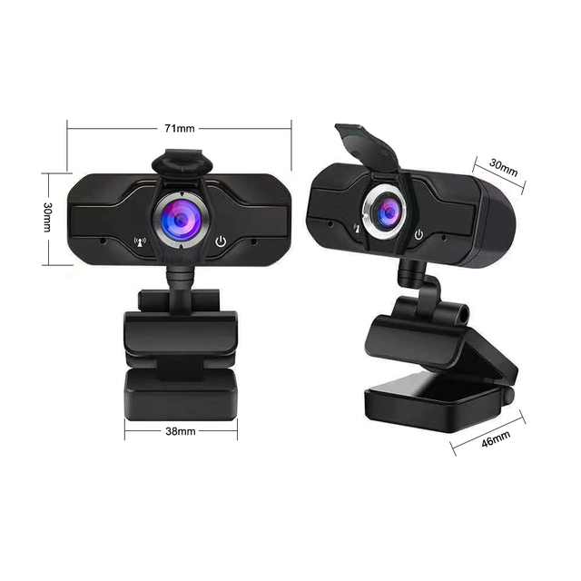 360 Degree Free Rotation OEM Internal 1080 USB Video Conference PC Camera Webcam Kit 1080 Web Cam PC With Lens Cover