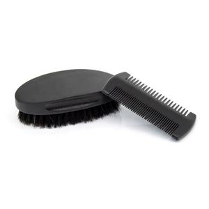 Superventas de alta calidad 100% cerdas de jabalí natural Juego de cepillos de barba de madera para hombres - Product Image 5