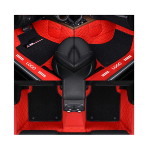 แผ่นปู3D หนังสำหรับรถยนต์4ชิ้นแผ่นกันความร้อนของ chenise ลดเสียงรบกวน - Product Image 1