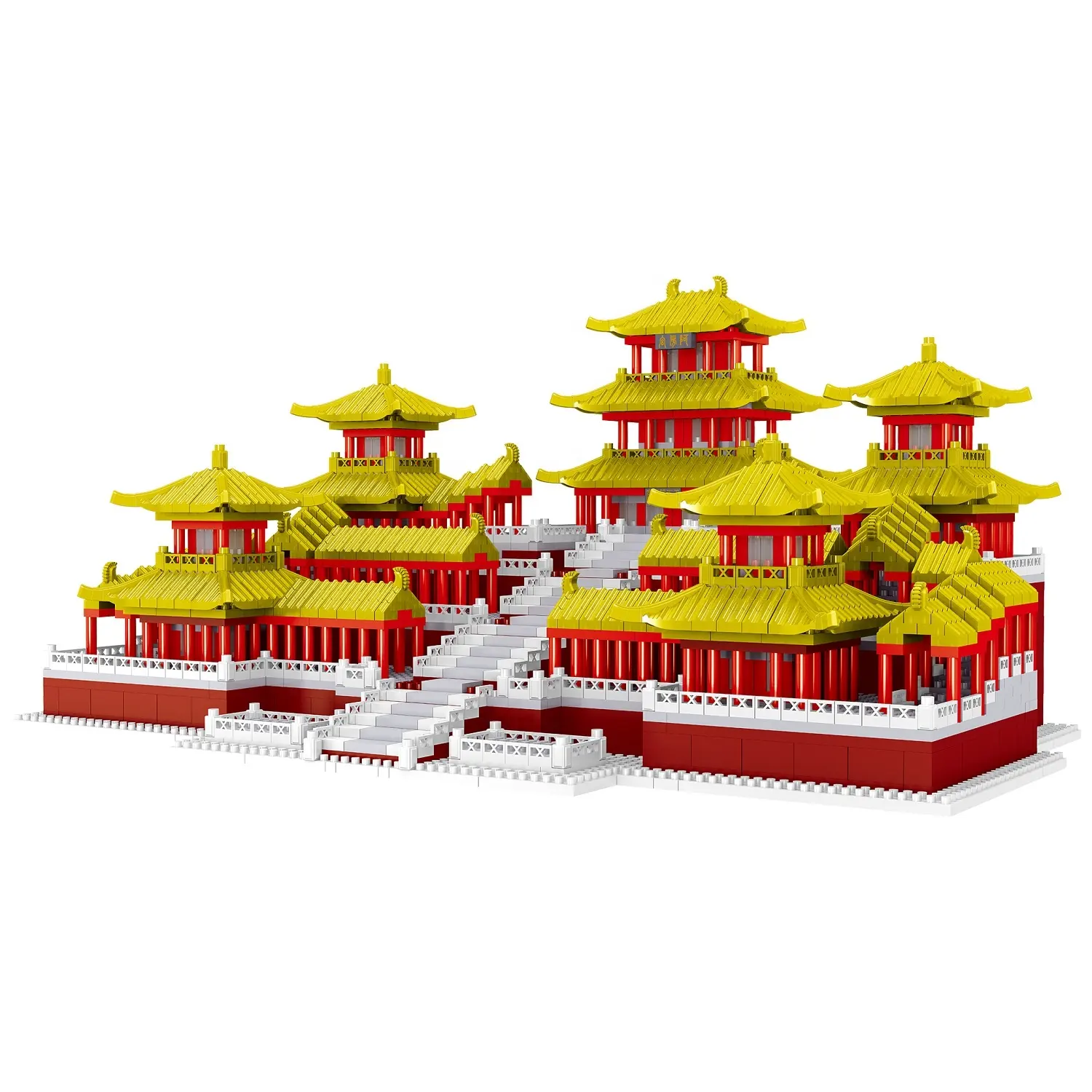 Chinese Beroemde Architectuur Grote 3d Modellen Epang Paleis Mini Bouwstenen Sets Diamanten Bakstenen