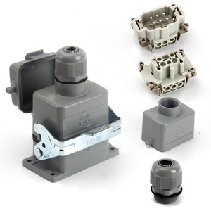Conector de Alta Resistencia BYLJQ con Cubierta Lateral Superior <span class=keywords><strong>Inter</strong></span> HE-004 de 6 Pines 16A IP65, Enchufe Rectangular Industrial con Terminal de Tornillo - Product Image 5