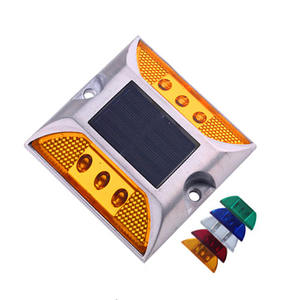 Marcador de Carretera LED de Aluminio con Ojo de Gato, Doble <span class=keywords><strong>Color</strong></span>, <span class=keywords><strong>Reflector</strong></span>, Energía <span class=keywords><strong>Solar</strong></span>, Intermitente, Il300, Venta Directa de Fábrica - Product Image 2