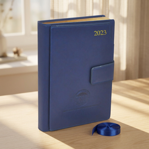 2027 Office Supplies logo Book Printing Bookbinding Hardcover Custom Diary Journal Leather PU Cover Notebook - Product Image 1