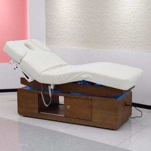 Lit de beauté électrique en bois massif, lit de massage pour salons de beauté et centres de santé, multifonctionnel pour massage corporel SPA et tatouage - Product Image 3