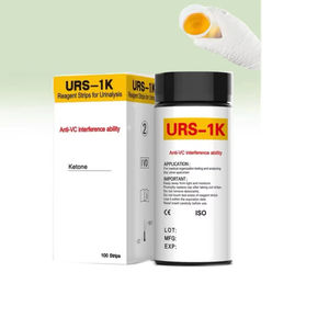 100pcs bandelettes de <span class=keywords><strong>test</strong></span> de cétone d'<span class=keywords><strong>urine</strong></span> bandelettes de réactif d'<span class=keywords><strong>urine</strong></span> pour l'analyse d'<span class=keywords><strong>urine</strong></span> - Product Image 1