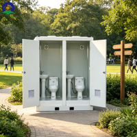 Toilettes portables de qualité supérieure pour l'extérieur, cabine de toilettes mobile autonome
