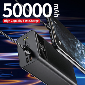 สถานีพลังงานสำรองแบบพกพา 50000mAh ชาร์จเร็ว 65W ช่อง USB สี่ช่อง หน้าจอ LED รองรับอินพุตทั่วไป พอร์ต Type-C แบตเตอรี่ลิเธียมโพลิเมอร์ - Product Image 5