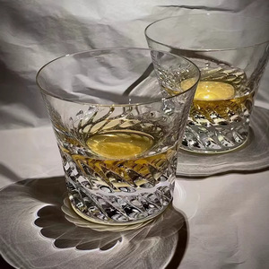 Verre à whisky et à eau en cristal sans plomb fait main de haute qualité avec gravure <span class=keywords><strong>Edo</strong></span> Cut, modèle Ailes d'Ange aux couleurs vives - Product Image 3