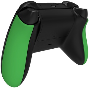 Poignées de remplacement confortables vertes au toucher doux pour manettes gauche et droite, coque arrière et poignée de contrôleur pour Xbox Series X & S - Product Image 2