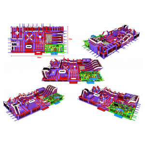 Children <b>Inflatable</b> Obstacle Course Amusement Park <b>Games</b> Theme Rides Outdoor Bouncer PVC Material Customized <b>Inflatable</b> Obstacle - Product Image 6