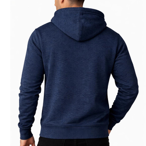 Breathable Custom Logo <b>Men</b> Streetwear <b>Hoodie</b> Top Fashionable Premium Quality Solid Winter <b>Men</b> Cotton Blended Pullover <b>Hoodie</b> - Product Image 2