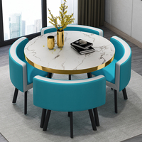 Ensemble de mobilier de restaurant familial de luxe très demandé : 1 table et 4 chaises – Mobilier moderne pour salle à manger et école (vente en gros)