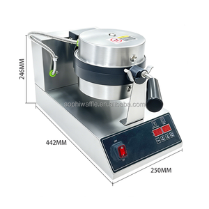 Machine à gaufres électrique rotative antiadhésive pour hôtels et pâtisseries, avec moules personnalisés en forme d'animaux mignons - Product Image 2