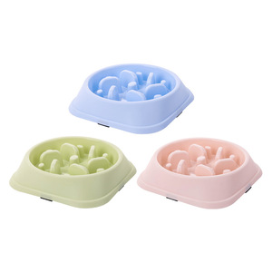 Chong Ke Slow Feeding Bowl Plastic Non Slip Anti Choking <b>Cat</b> <b>Feeder</b> Pet Bowl For <b>Cats</b> - Product Image 5
