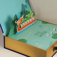 Boîte alimentaire personnalisée directement de l'usine |   Emballage pour Zongzi, gâteaux de lune et pâtisseries avec poignée en cuir, design intérieur 3D et insert personnalisé