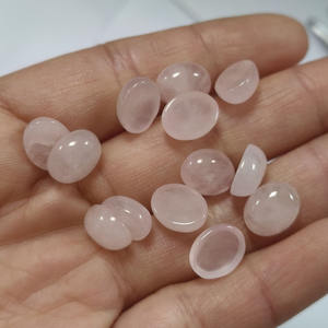Cabujón de Cuarzo Rosa Natural, Gema Suelta con Corte Ovalado para Joyería - Product Image 4