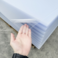 Feuille de polystyrène transparente pour impression numérique, fabriquée en usine, avec service de découpe