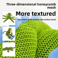 Jouets sonores pour chiens en maille nid d'abeille en peluche MIDEPET - Jouets interactifs amusants pour grands chiens pour Noël/Saint-Valentin/Fête du Printemps