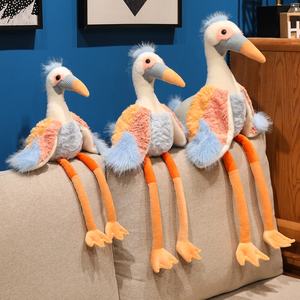 ตุ๊กตาเครนขนนุ่มหลากสี ของเล่นสัตว์จำลอง ของเล่นสัตว์ในสวนสัตว์ ของขวัญสำหรับเด็ก ตุ๊กตาเครนนุ่มนิ่ม - Product Image 3