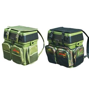 Factory price OEM Large Capacity Fishing Tackle Boxes with bag Seat Belt Portable Lockable Fishing Tackle Containers