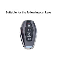 Étui de protection pour clé de voiture en alliage de zinc, anti-rayures, compatible avec Chery Jetour X70plus X70Coupe X90 X95, pièces automobiles