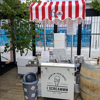 Chariot à glaces et yaourts commercial Miles Gelato Machine, 2 saveurs, en acier inoxydable de qualité alimentaire, facile à utiliser, fournisseur chinois