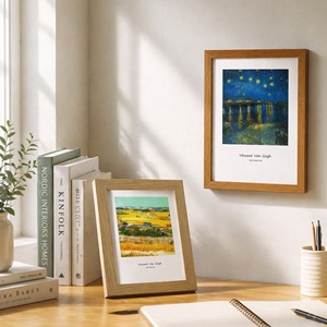 Ensemble de cadres <span class=keywords><strong>photo</strong></span> en MDF personnalisés à fixer au mur, cadres de décoration murale, cadres de <span class=keywords><strong>collage</strong></span> de galerie avec passe-partout pour salon et chambre à coucher - Product Image 6