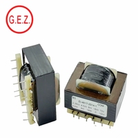 EI 48 EI 41 100V à 60W 30W 15W 7.5W 8 ohm transformateur de montage audio pcb 9 broches