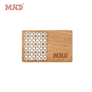 Nouvelle arrivée RFID cartes en bois numérique bambu blanc bambou nfc carte de visite en bois