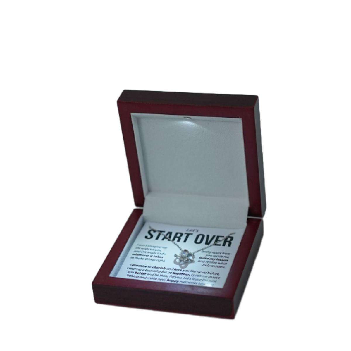 Card + Gold Necklace (LED Light Box)