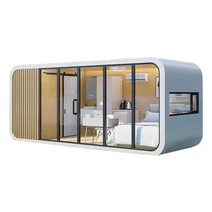 Nanhu prefabrik evler uzay kapsülü ev konsepti konteyner ev içinde tüm Set mutfak dolabı ile ucuz konteyner