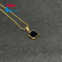Collar con Colgante de Cruz Inteligente RFID NFC de Acero Inoxidable en Oro, Negro y Plata, Joyería Impermeable con Chip Personalizable para Control de Acceso