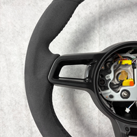 Volant de voiture tout noir pour Porsche Panamera Cayenne 718 Cayman Taycan 911 991 991.2 992 Personnalisation