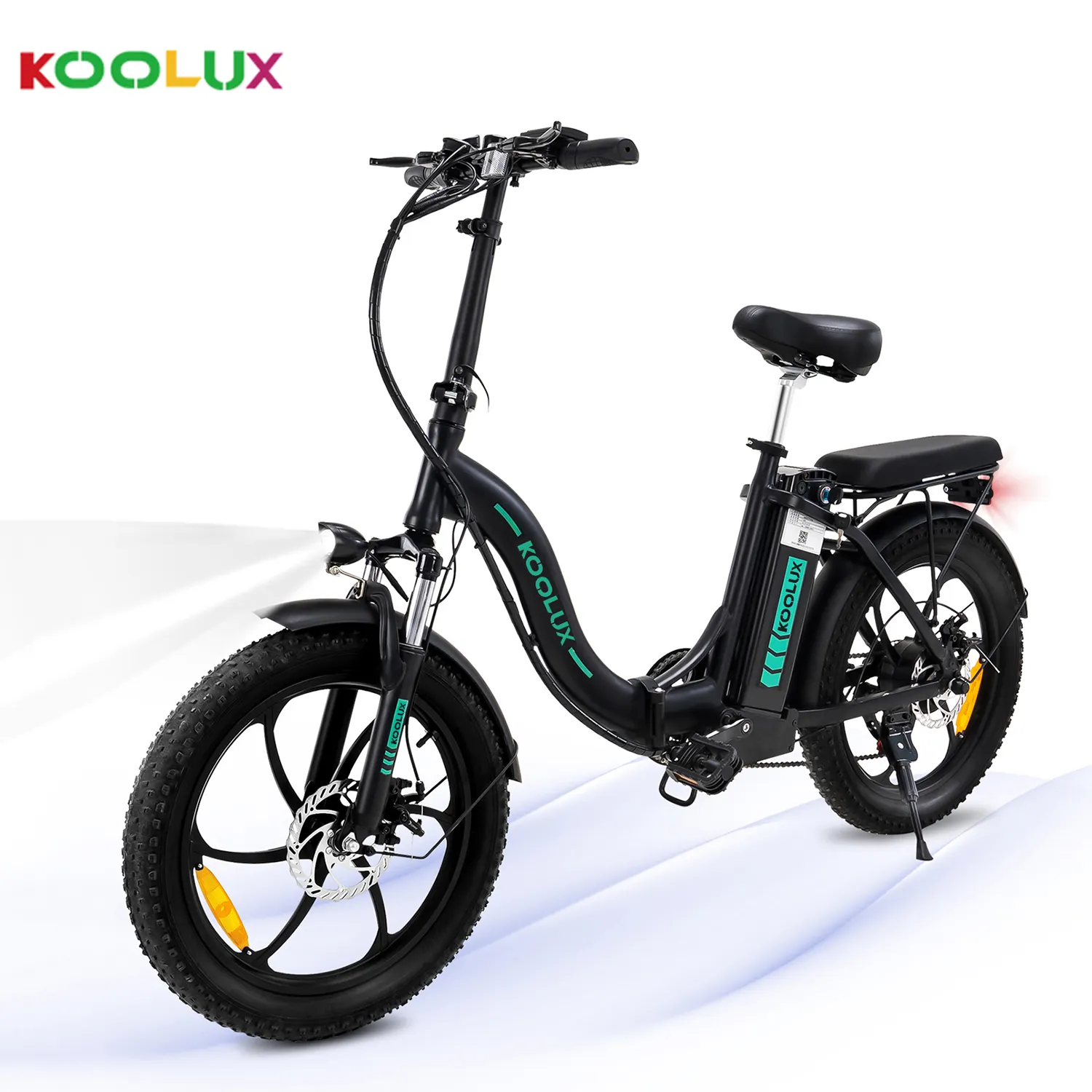 KOOLUX 250W20インチ36V電動自転車マウンテンハイブリッド折りたたみ式ファットタイヤリチウム電池EU倉庫大人用電動自転車