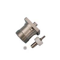 Connecteur coaxial RF femelle DIN 7/16, 50 Ohms, DC-7.5GHz, pour câble RG401 de 0.250 pouces, montage à bride carrée de 35 mm, fournisseur chinois