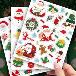 Hoja de pegatinas de vinilo para Navidad FX Printing, etiquetas adhesivas navideñas, pegatinas troqueladas de Feliz Navidad para regalos - Product Image 3