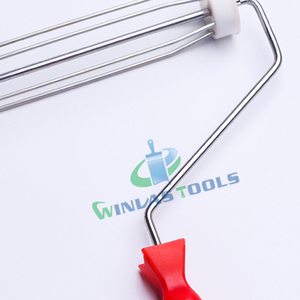 Marco de rodillo de pintura resistente de tamaño personalizado <span class=keywords><strong>gratis</strong></span> Maestra, marco de jaula de 5 cables, mango fuerte de PP viable con poste de extensión - Product Image 4