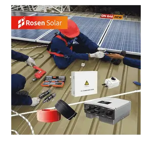 10kw Solar Panel Kits On Grid 1kw 2kw 3kw 5kw 10kw 15kw 20kw Solar Panel Kit System For Home Use With Long Warranty