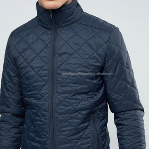 Para hombres, chaquetas acolchadas y acolchadas de invierno baratas, chaqueta hinchada con forro blanco y negro personalizado transpirable - Product Image 1