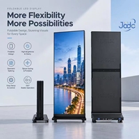 Faltbarer LED-Poster-Bildschirm P2.5 Beweglicher Doppelseitiger GOB Wasserdichter Nahtlos Verbindbarer Ultra-Dünner HD 4K für Werbung und Marketing