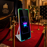 Machine de photomaton avec miroir de 65 pouces et écran tactile de 43 pouces, miroir magique pour selfie, photomaton pour mariage