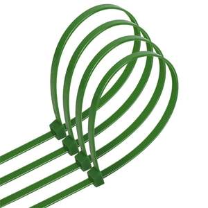 Fascette in poliammide 20 pz, 7,2 x 500 mm, colore verde, ideali per unire cavi e organizzare attrezzi in progetti - Product Image 1