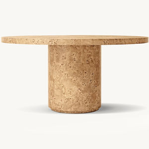 Mesas de Centro Redondas de Madera Maciza de Estilo Italiano Moderno y Lujoso para el Hogar - Product Image 3