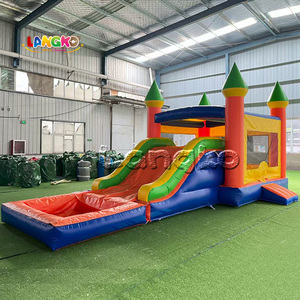 Vente flash d'été : château gonflable avec toboggan aquatique, fosse à balles, château gonflable pour enfants, château gonflable pour <span class=keywords><strong>location</strong></span> de fête - Product Image 2