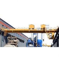 Grue à double poutre de 10 tonnes sur rail suspendu, avec treuil électrique et commande au sol + à distance, de style européen pour port