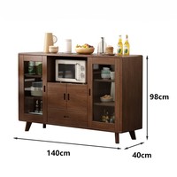 Armoire de rangement en bois massif de style nordique pour couverts, buffet de table à manger pour restaurant, utilisation domestique et en cuisine