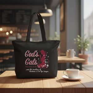 Sac fourre-tout en toile personnalisé avec fermeture éclair pour les rassemblements du week-end, sac utilitaire réutilisable pour le quotidien - Product Image 1