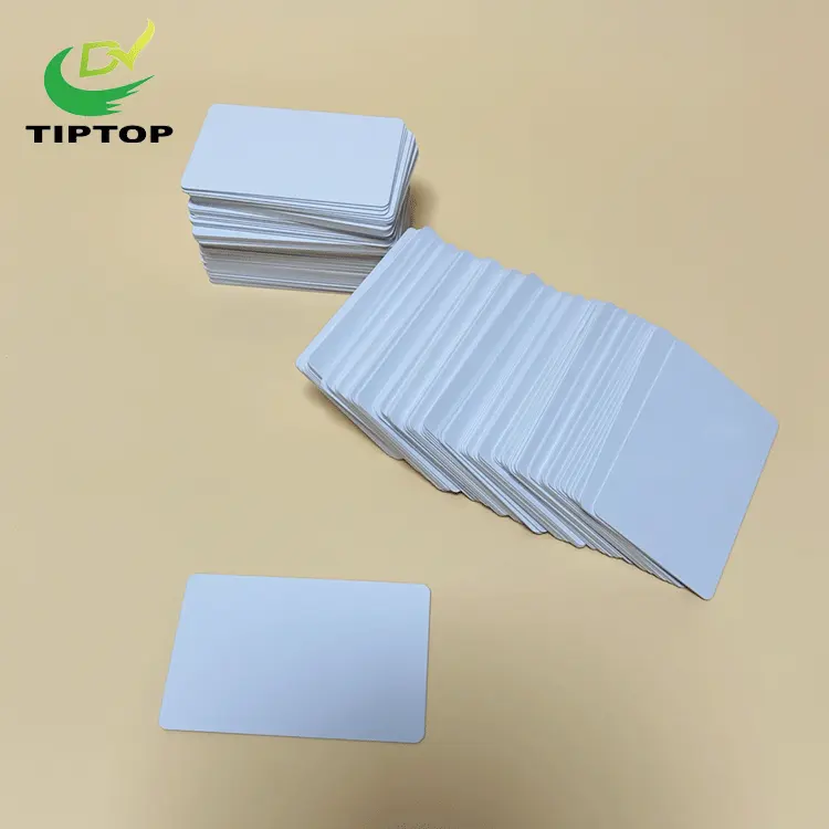 Трафаретная печать Tiptop, струйный лист, белый жесткий ПВХ лист, пластиковая пустая карта