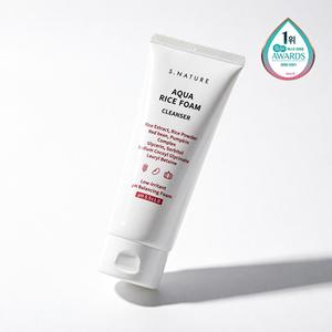 Espuma Limpiadora Facial S.Nature Aqua Rice 160ml, Baja Irritación, Equilibra el pH, Para Todo Tipo de Piel - Product Image 1