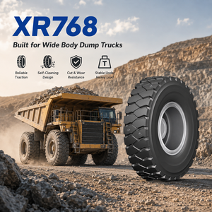 Neumático CELIMO XR768 14.00R25 E-3 para Camión Volquete de Carrocería Ancha, Neumático de Ingeniería OTR para Minería de Uso Pesado - Product Image 5